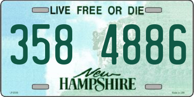 NH license plate 3584886