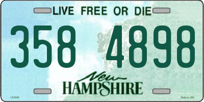 NH license plate 3584898