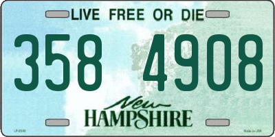 NH license plate 3584908