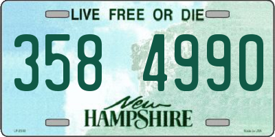 NH license plate 3584990