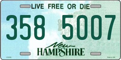 NH license plate 3585007