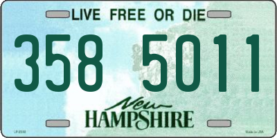 NH license plate 3585011