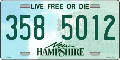 NH license plate 3585012