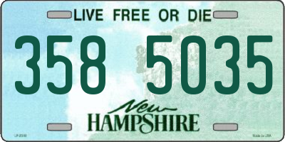 NH license plate 3585035