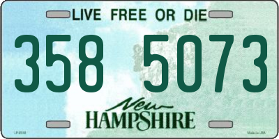 NH license plate 3585073