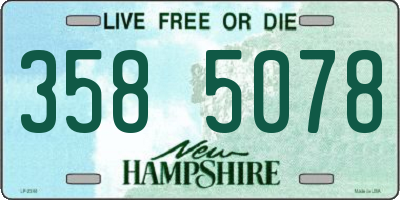 NH license plate 3585078