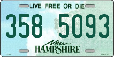 NH license plate 3585093