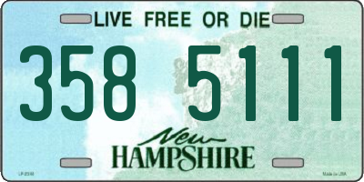 NH license plate 3585111