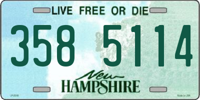 NH license plate 3585114