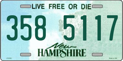 NH license plate 3585117