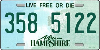 NH license plate 3585122