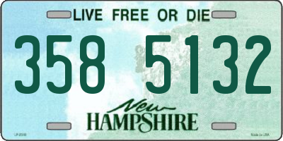NH license plate 3585132