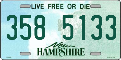 NH license plate 3585133