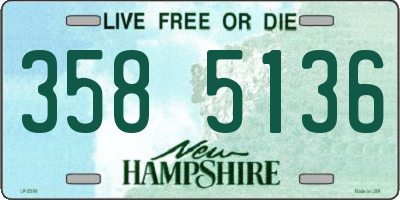 NH license plate 3585136