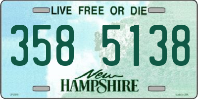 NH license plate 3585138