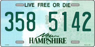 NH license plate 3585142