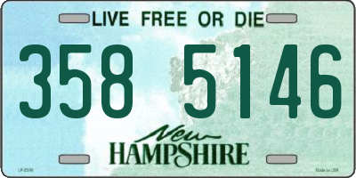 NH license plate 3585146