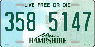 NH license plate 3585147