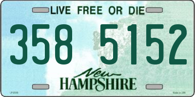 NH license plate 3585152