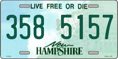 NH license plate 3585157