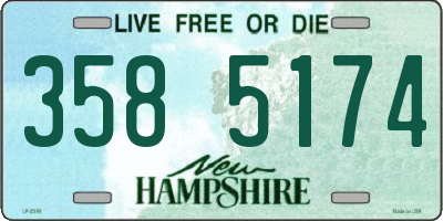 NH license plate 3585174