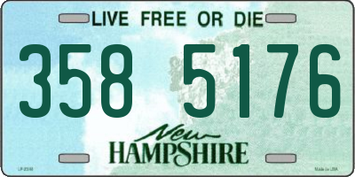NH license plate 3585176