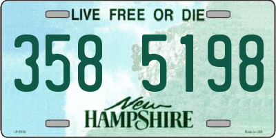 NH license plate 3585198