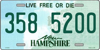 NH license plate 3585200