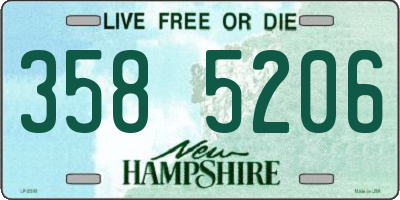 NH license plate 3585206