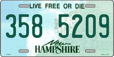 NH license plate 3585209