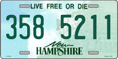 NH license plate 3585211