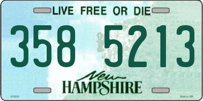 NH license plate 3585213