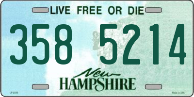 NH license plate 3585214