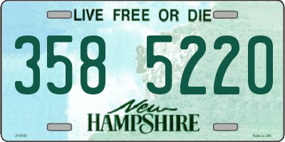 NH license plate 3585220