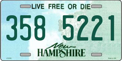 NH license plate 3585221
