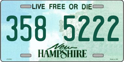NH license plate 3585222