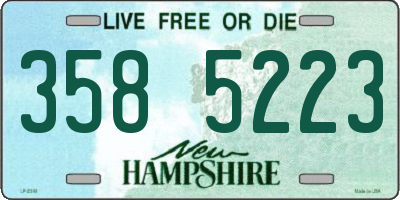 NH license plate 3585223