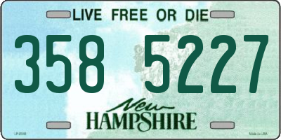 NH license plate 3585227