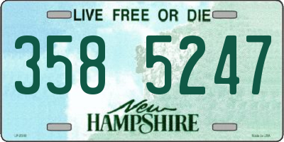 NH license plate 3585247