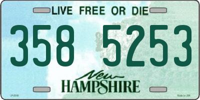 NH license plate 3585253