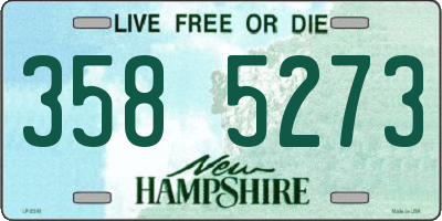 NH license plate 3585273