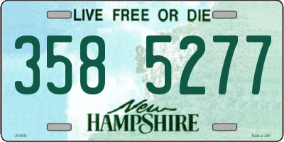 NH license plate 3585277