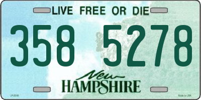 NH license plate 3585278