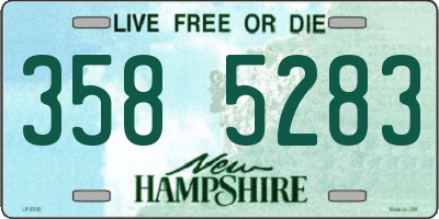 NH license plate 3585283