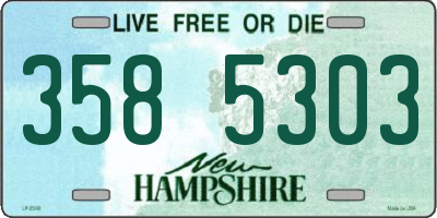 NH license plate 3585303