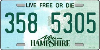 NH license plate 3585305