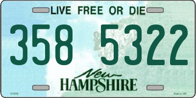 NH license plate 3585322