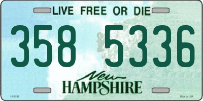NH license plate 3585336