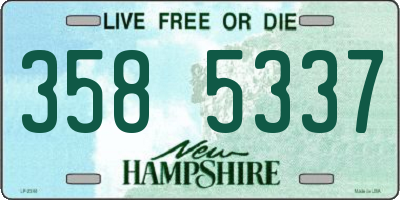 NH license plate 3585337