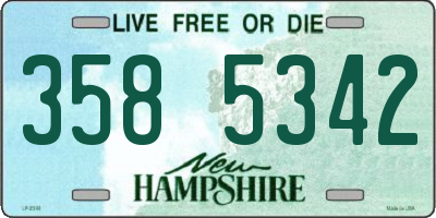 NH license plate 3585342